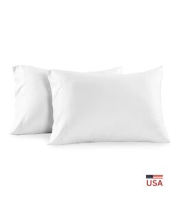 100% Cotton Sateen Pillowcases (Pair) USA