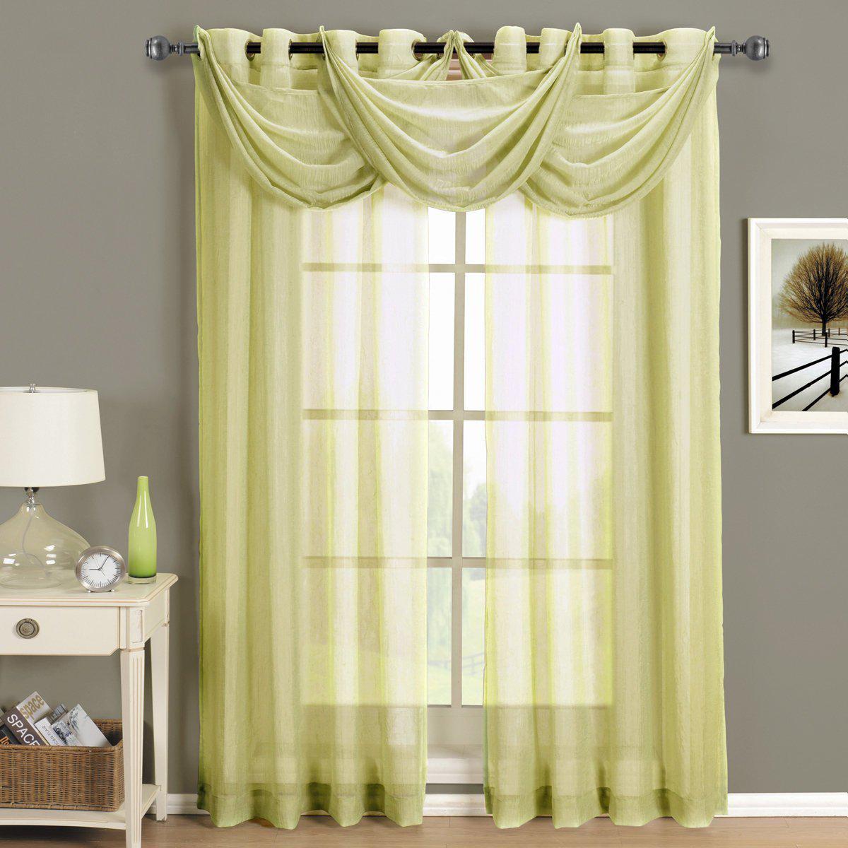 Abri Grommet Crushed Sheer Curtain Panel (Single) - Image 18