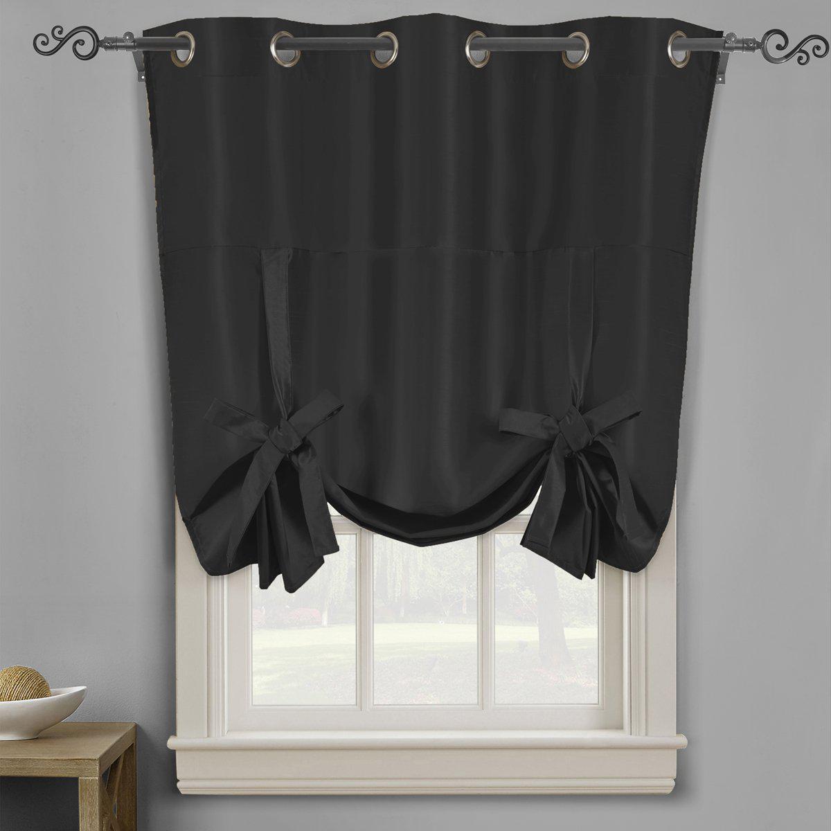 Tie Up Shade for Small Window ( 42 W X 63 L) - Soho Thermal Insulated Blackout Grommet Top Curtains - Image 10