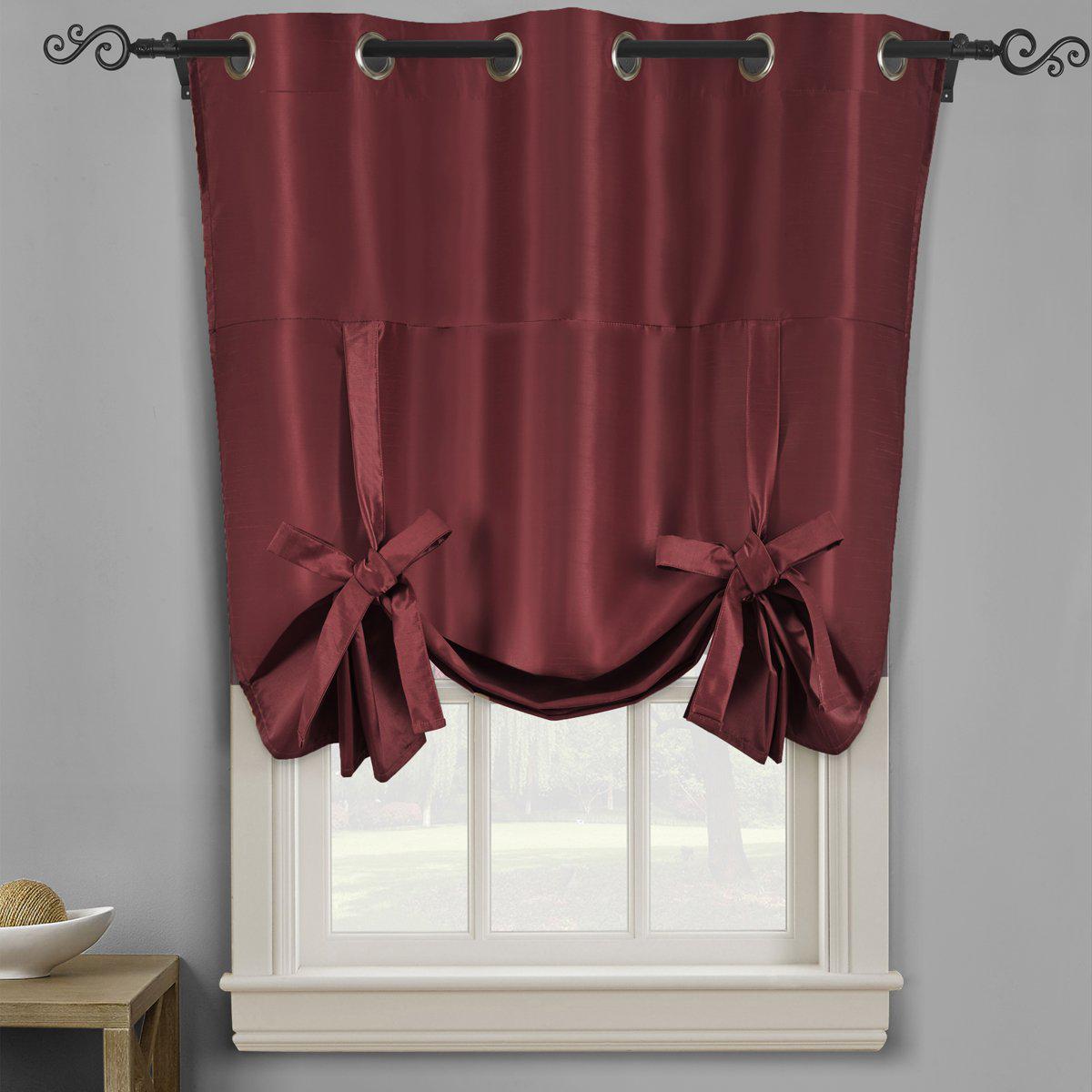 Tie Up Shade for Small Window ( 42 W X 63 L) - Soho Thermal Insulated Blackout Grommet Top Curtains - Image 14