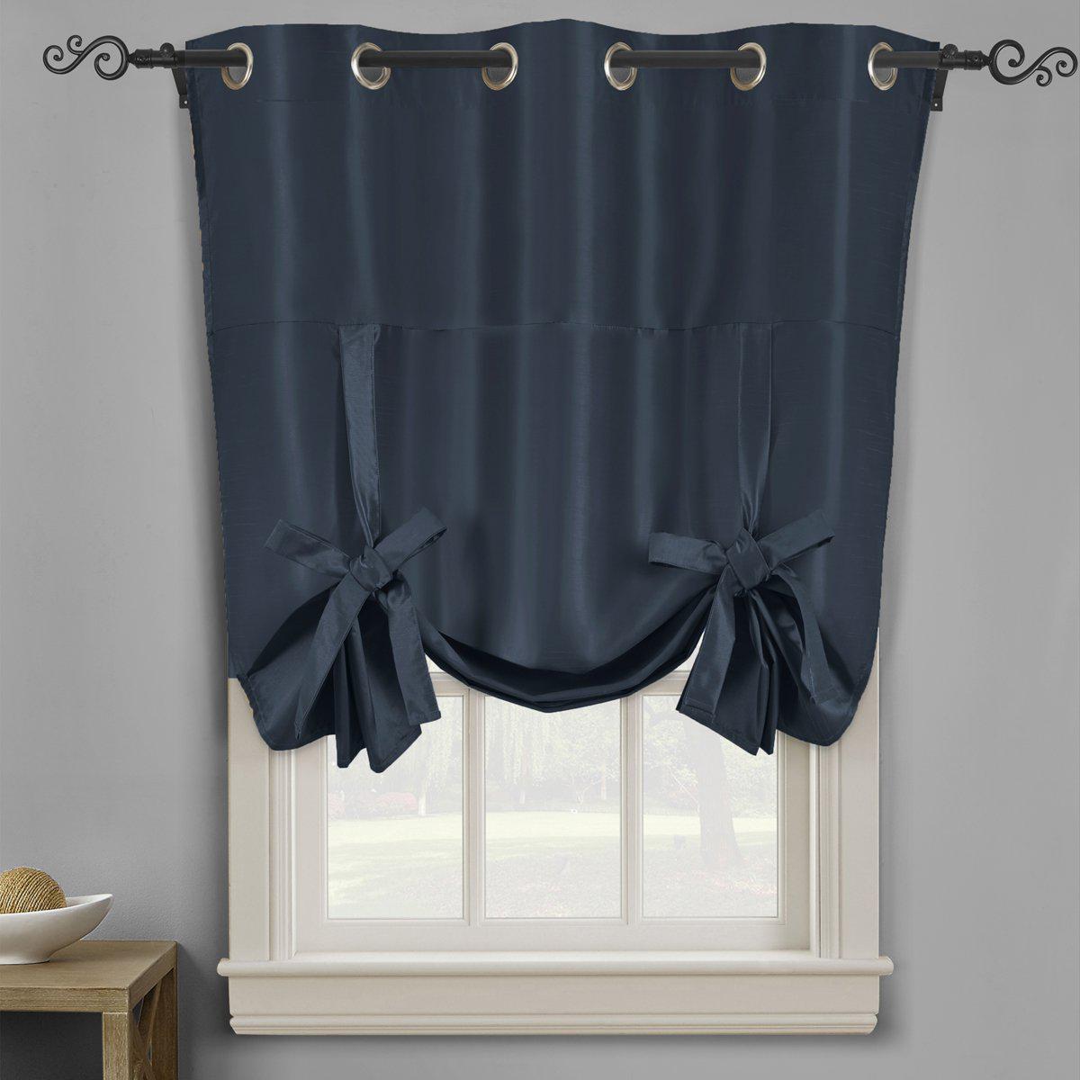Tie Up Shade for Small Window ( 42 W X 63 L) - Soho Thermal Insulated Blackout Grommet Top Curtains - Image 19