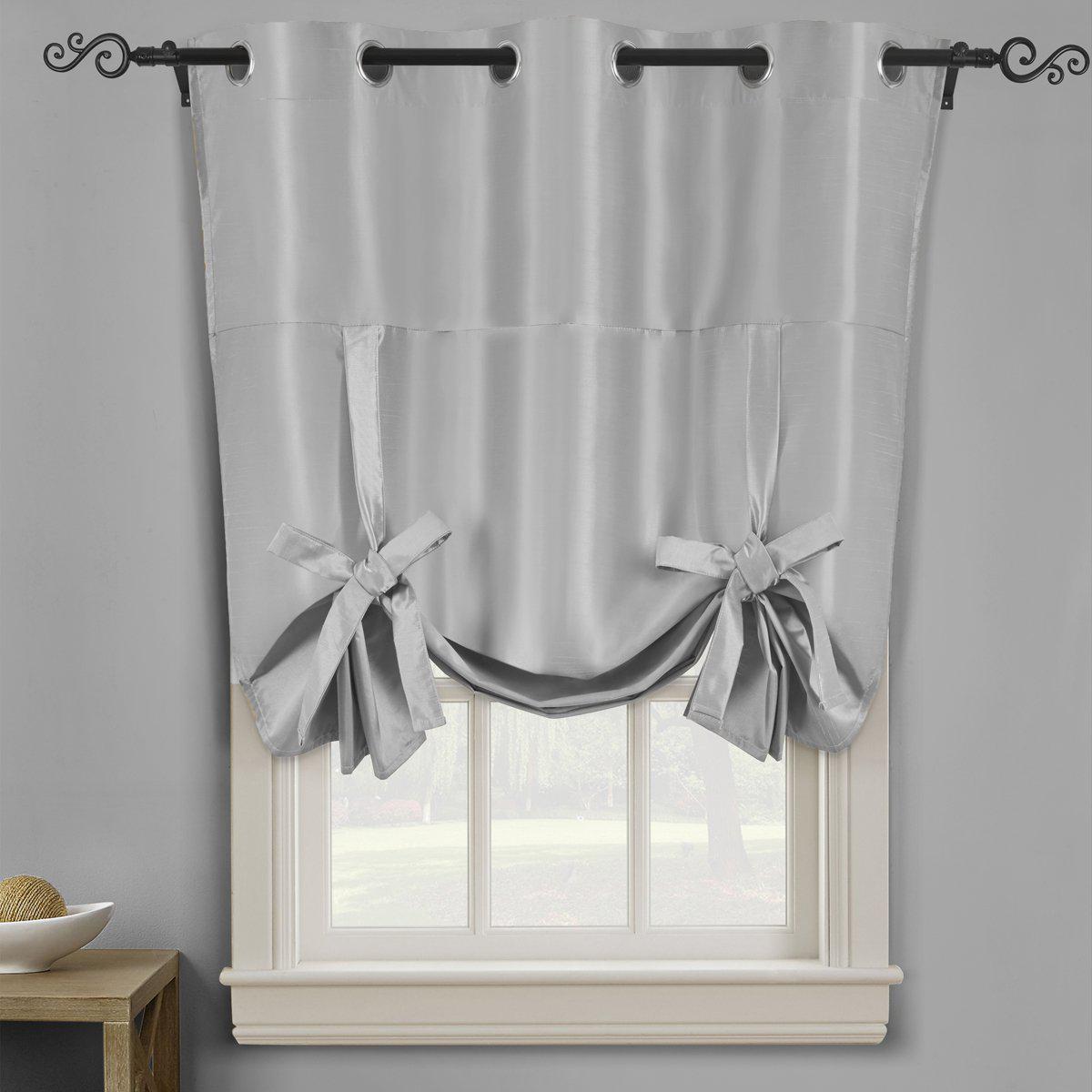 Tie Up Shade for Small Window ( 42 W X 63 L) - Soho Thermal Insulated Blackout Grommet Top Curtains - Image 5