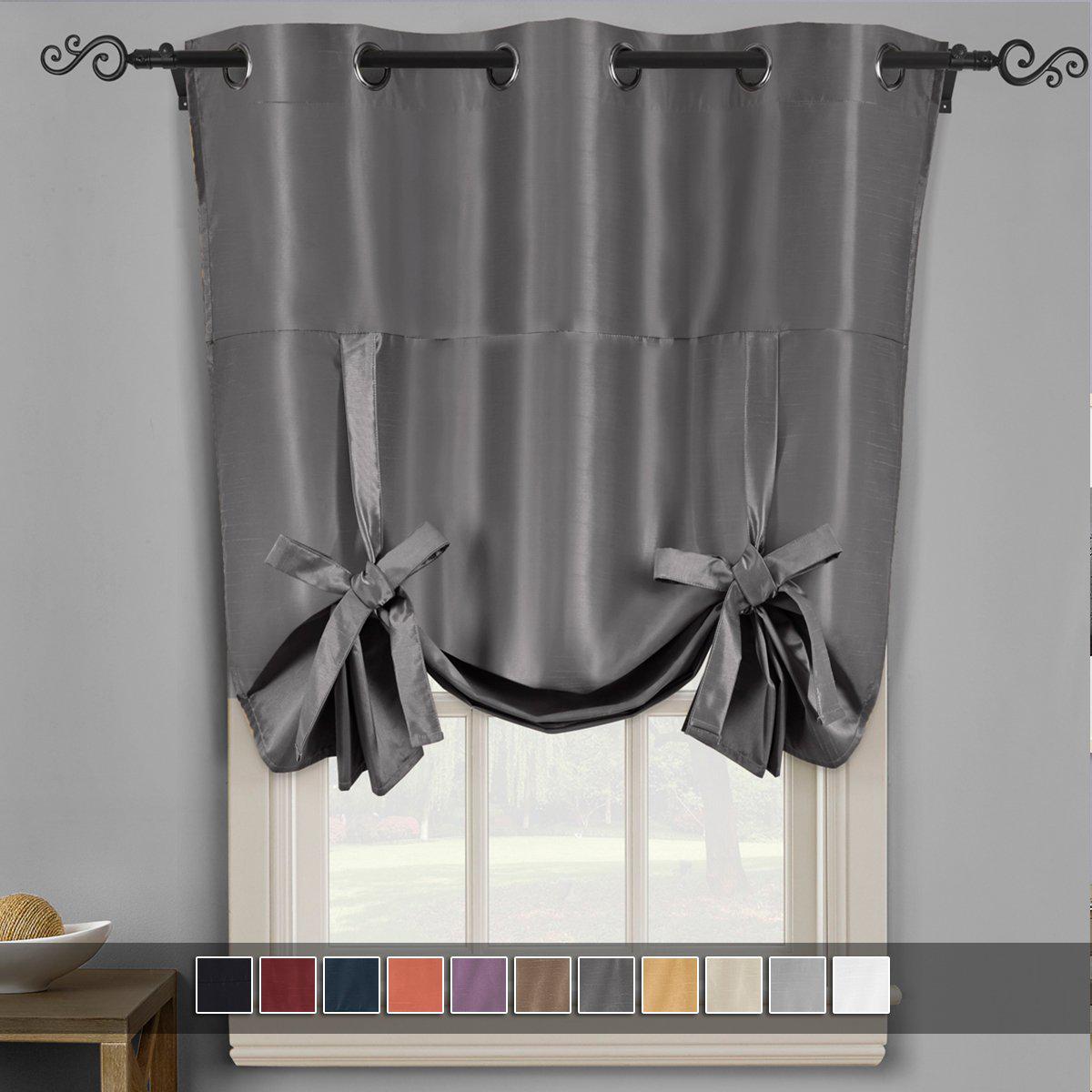 Tie Up Shade for Small Window ( 42 W X 63 L) - Soho Thermal Insulated Blackout Grommet Top Curtains - Image 16