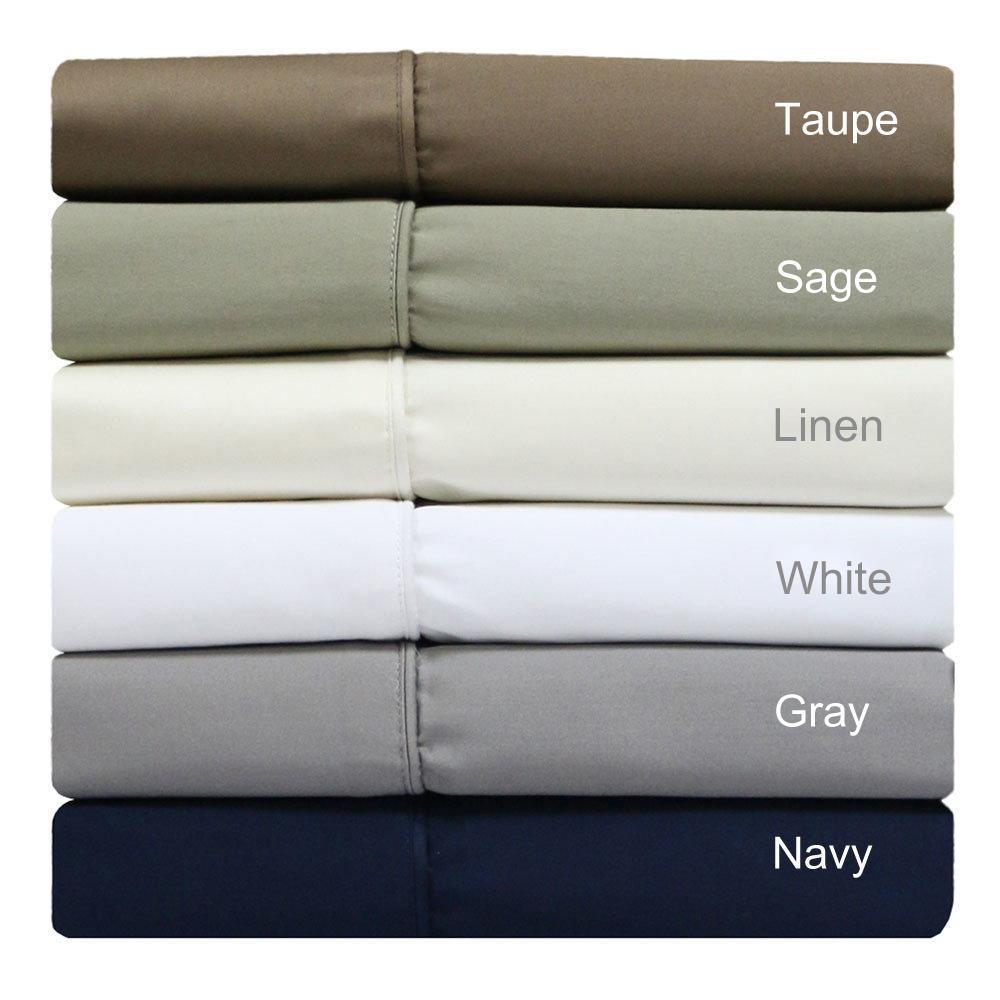 Split Top King Sheets 300 Thread Count 100% Cotton (Half Split Fitted) - Image 2