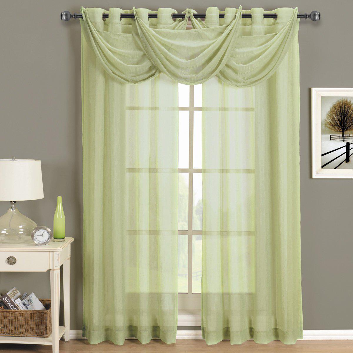 Abri Grommet Crushed Sheer Curtain Panel (Single) - Image 10