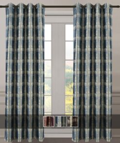 Studio Window Curtain Panels Abstract Jacquard Pair ( Set of 2)