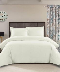 Duvet Cover Set 3-Piece Percale 250-Thread-Count