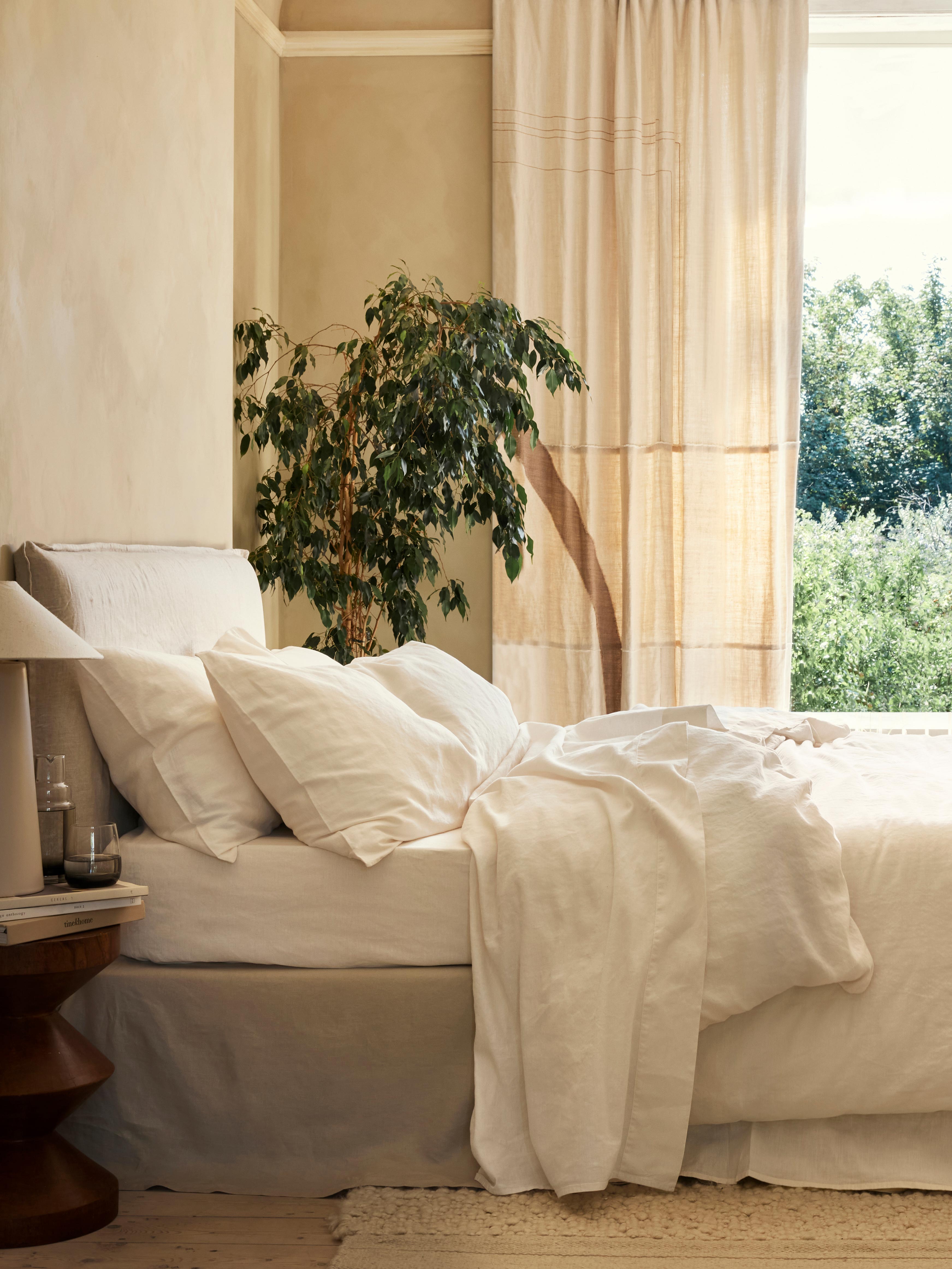 Pearl 100% Linen Duvet Cover - Image 2