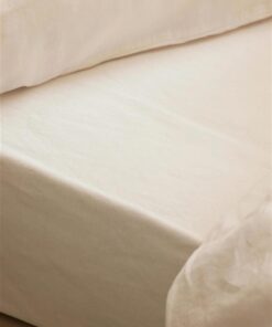Pearl Linen Blend Fitted Sheet
