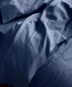 Blueberry Linen Blend Flat Sheet