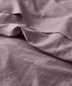 Elderberry 100% Linen Flat Sheet