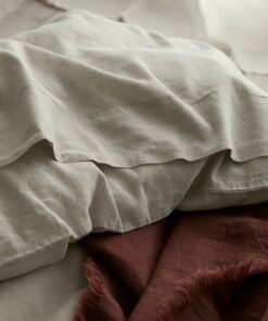 Oatmeal Linen Blend Flat Sheet