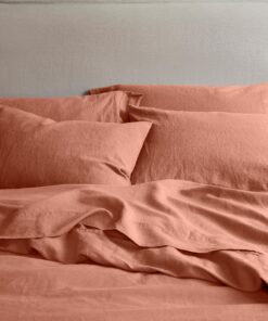 Warm Clay 100% Linen Pillowcases (Pair)