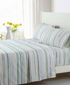 Top Split King Heavyweight Microfiber Sheet Set (4 Patterns)