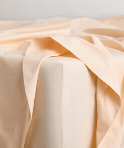 Vanilla Organic Cotton Percale Fitted Sheet
