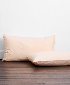 Vanilla Organic Cotton Percale King Pillowcases (Set of Two)