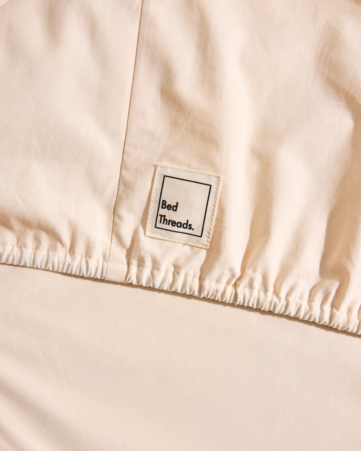 Vanilla Organic Cotton Percale Fitted Sheet Set - Image 3