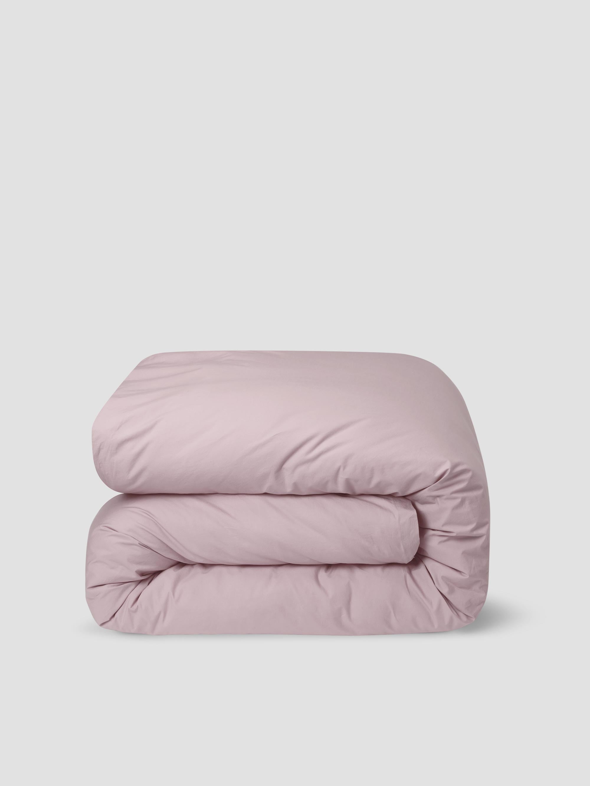 French Rose Washed Cotton Percale Duvet Cover - Image 2