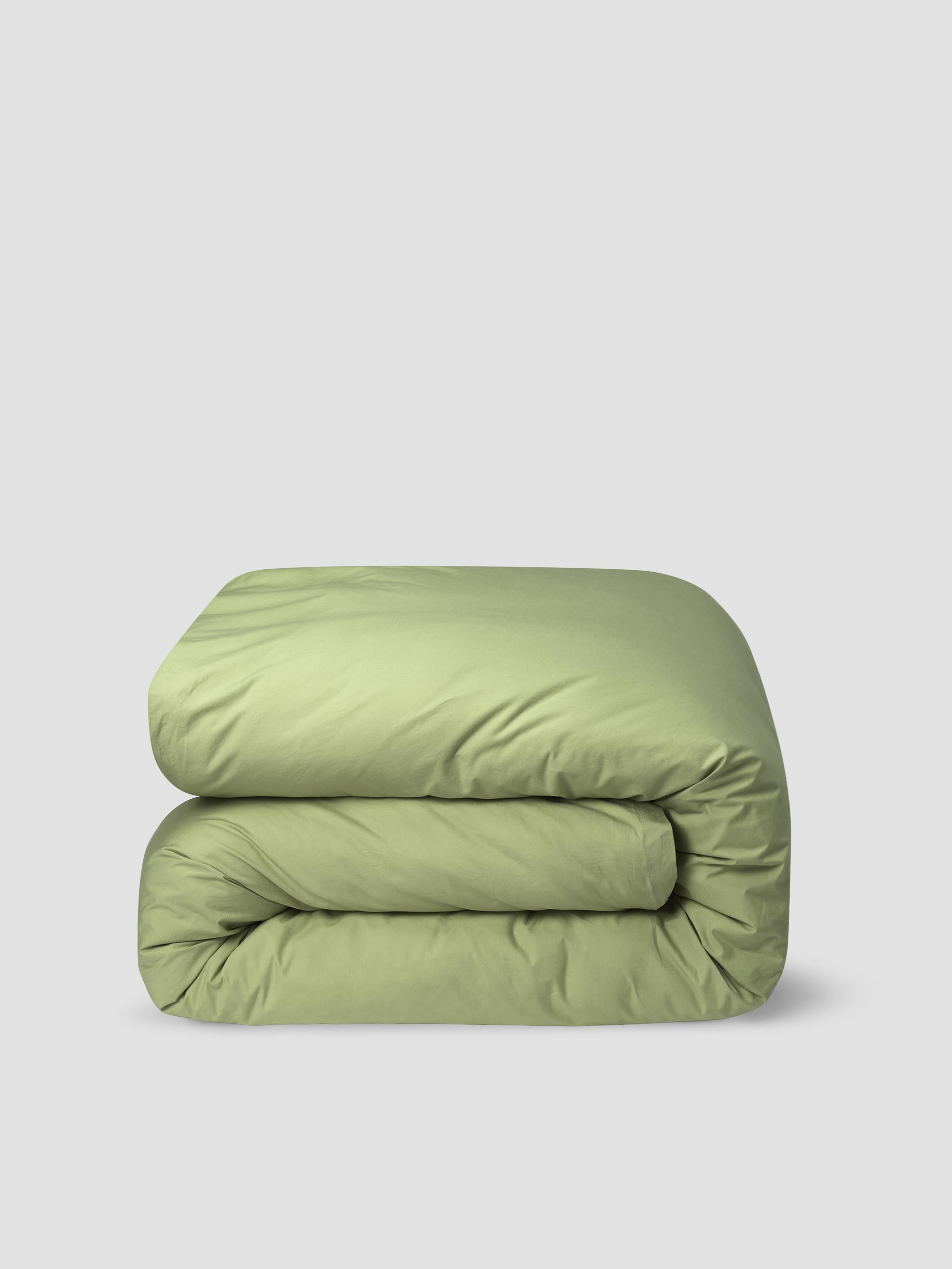 Pear Washed Cotton Percale Duvet Cover - Image 2