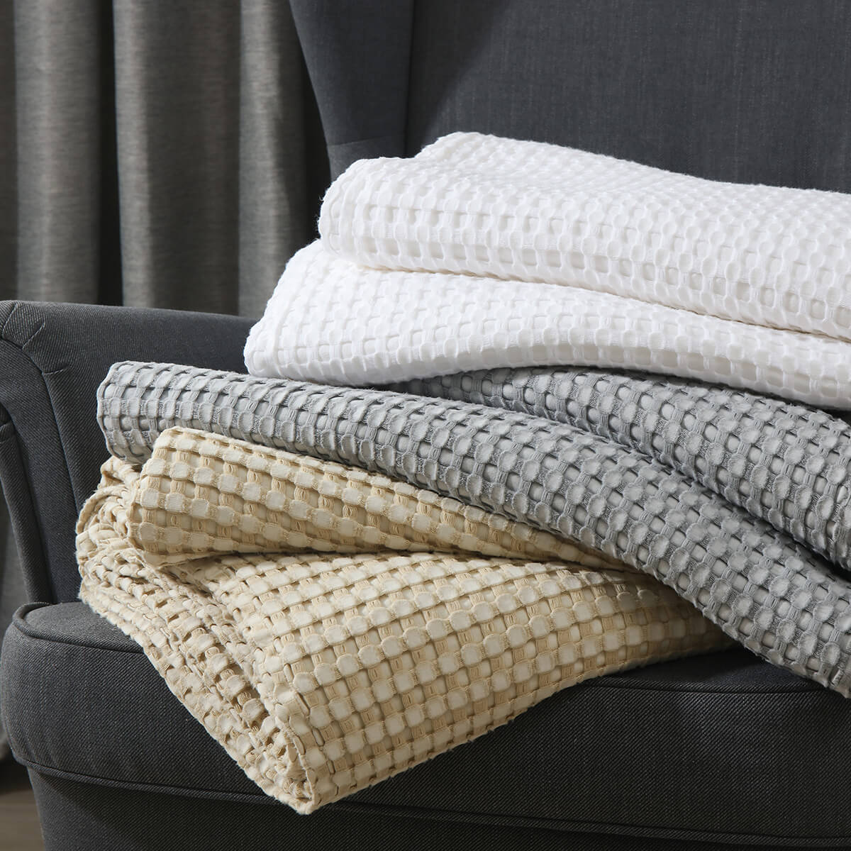 Cozy Bamboo Waffle Blanket/Throw - Image 2