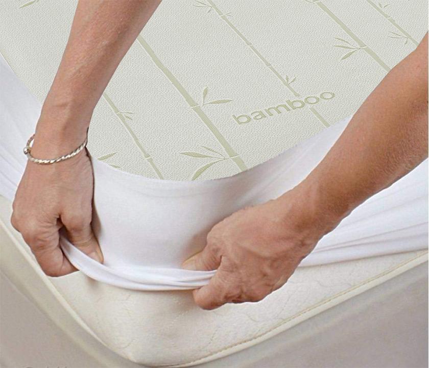 Waterproof Antibacterial Hypoallergenic Bamboo Mattress Protector - Image 2
