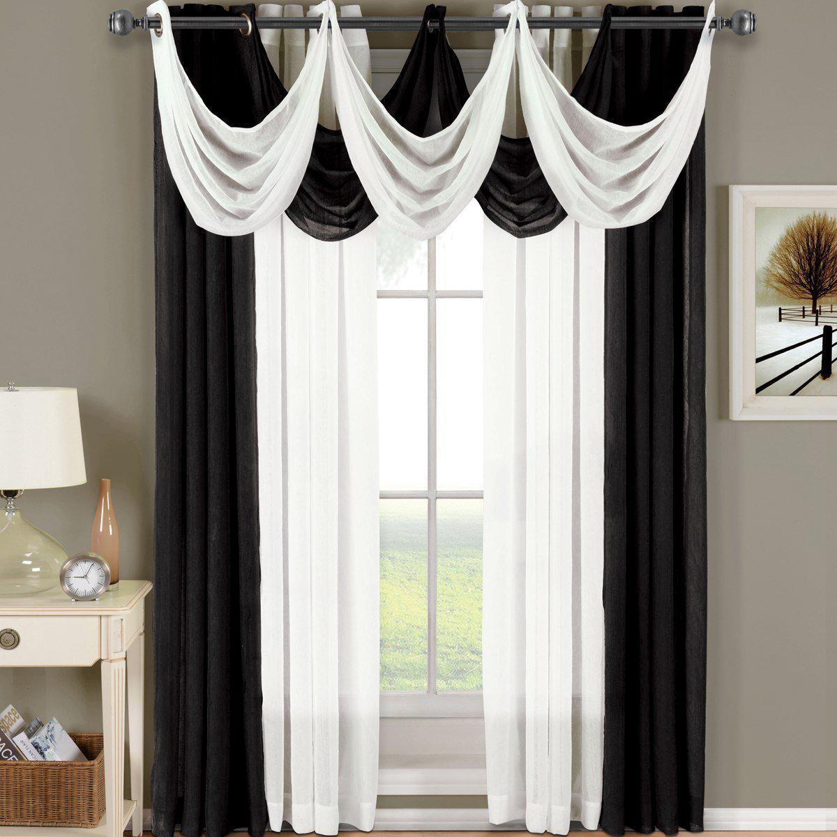 Abri Grommet Crushed Sheer Curtain Panel (Single) - Image 8