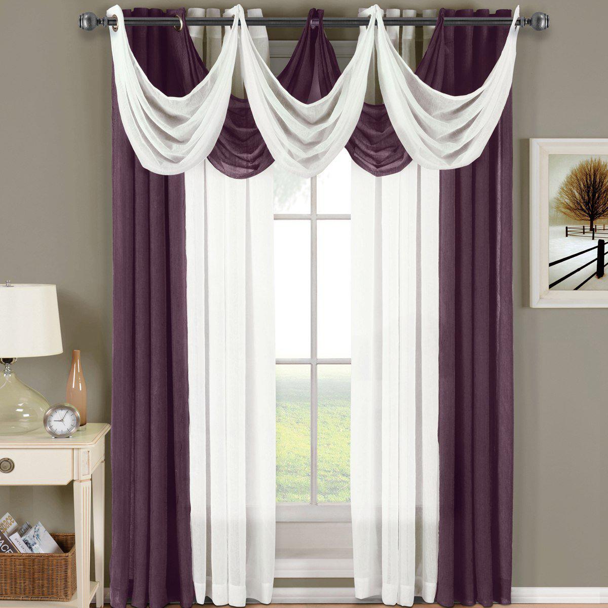 Abri Grommet Crushed Sheer Curtain Panel (Single) - Image 11