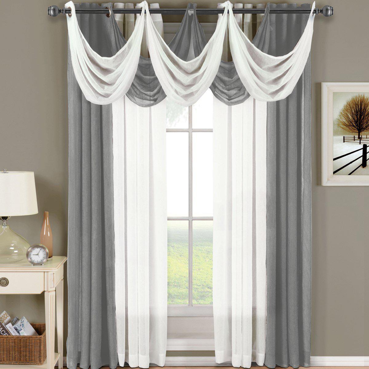 Abri Grommet Crushed Sheer Curtain Panel (Single) - Image 13