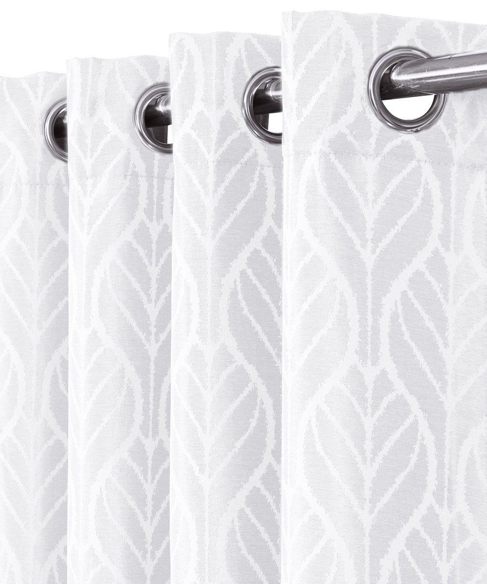 Pair Hilton Blackout Curtains Jacquard Thermal Insulated Set of 2 Panels - Image 7