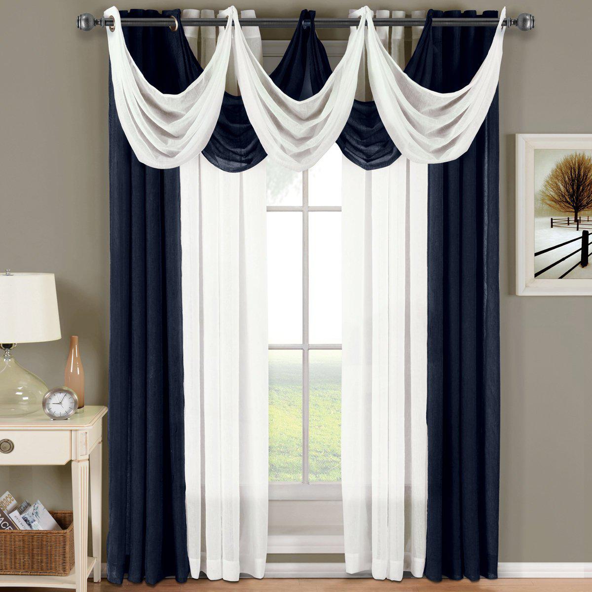 Abri Grommet Crushed Sheer Curtain Panel (Single) - Image 19