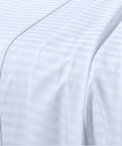 King Flat Sheet 110 X 102 Inches - Damask Stripe 100% Egyptian Cotton