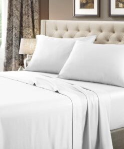 Split Top Flex-Top King Sheet Set - Solid 600 Thread Count