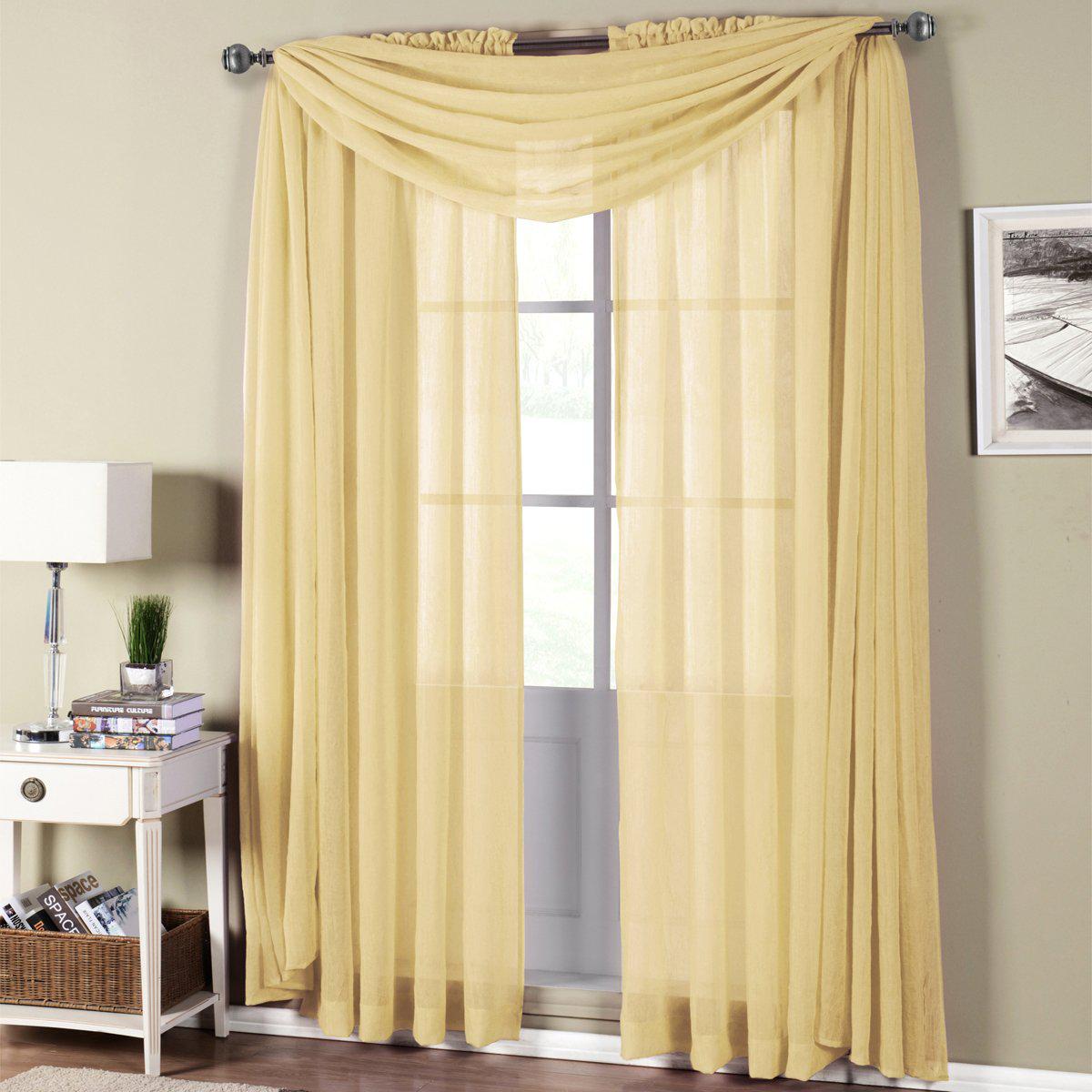 Abri Rod Pocket Crushed Sheer Curtain Panel (Single) - Image 6