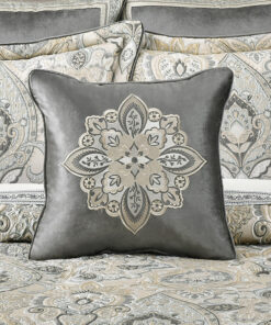 Annabelle 18 Square Embellished Decorative Throw Pillow