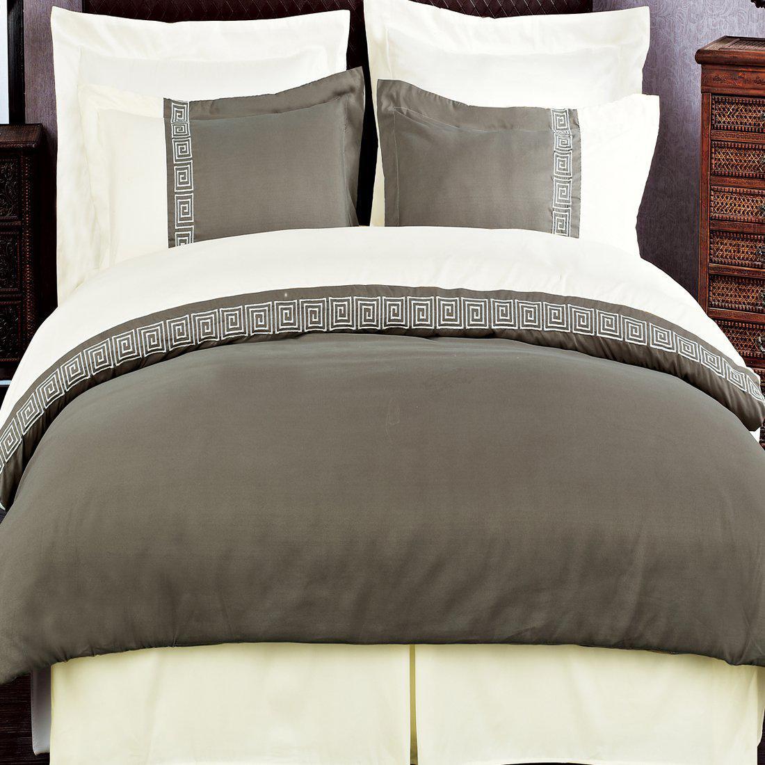 Astrid Embroidered 3-Piece Duvet Cover Sets - Image 2
