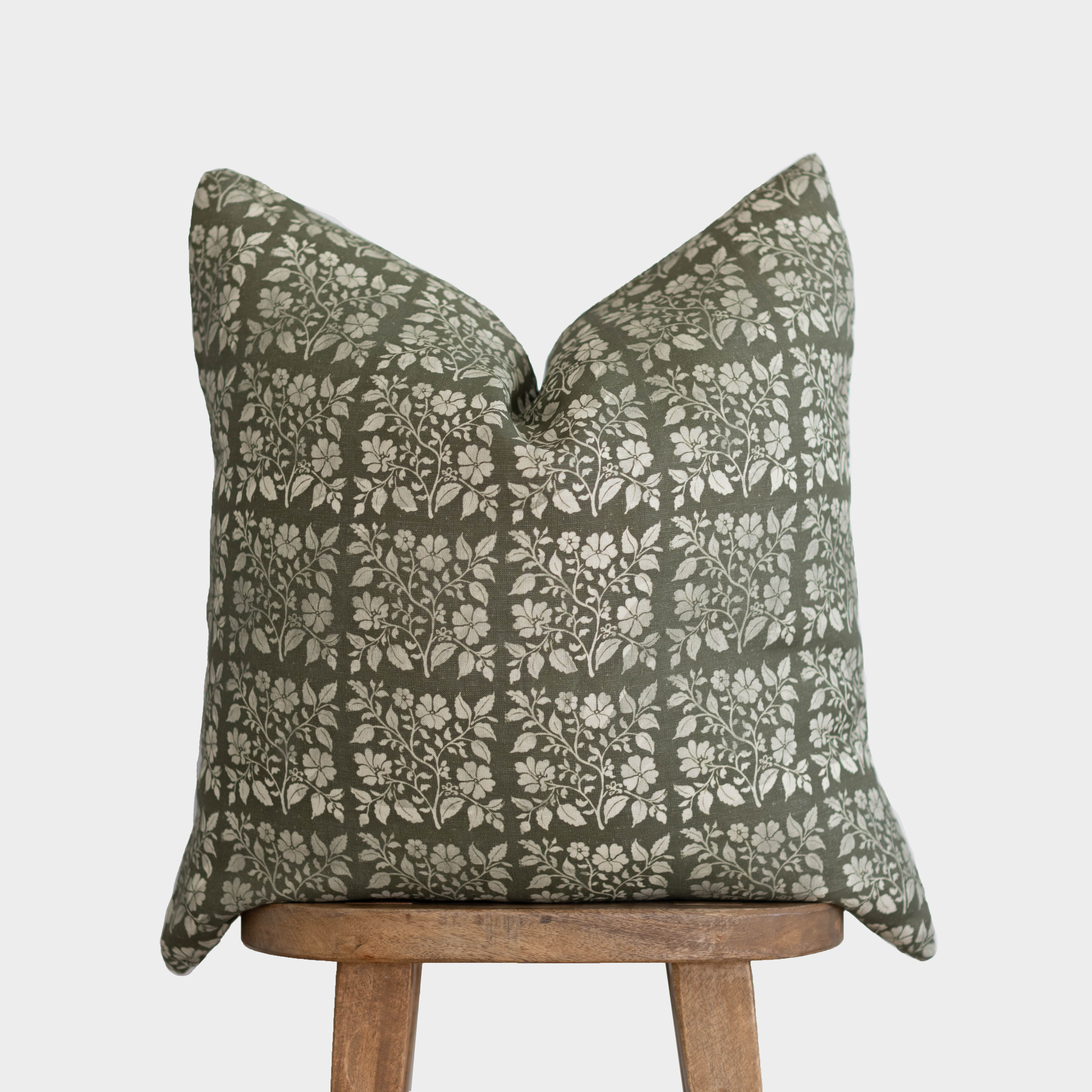 Evergreen Floral in Linen - 18 | 22 | 26 - Image 3