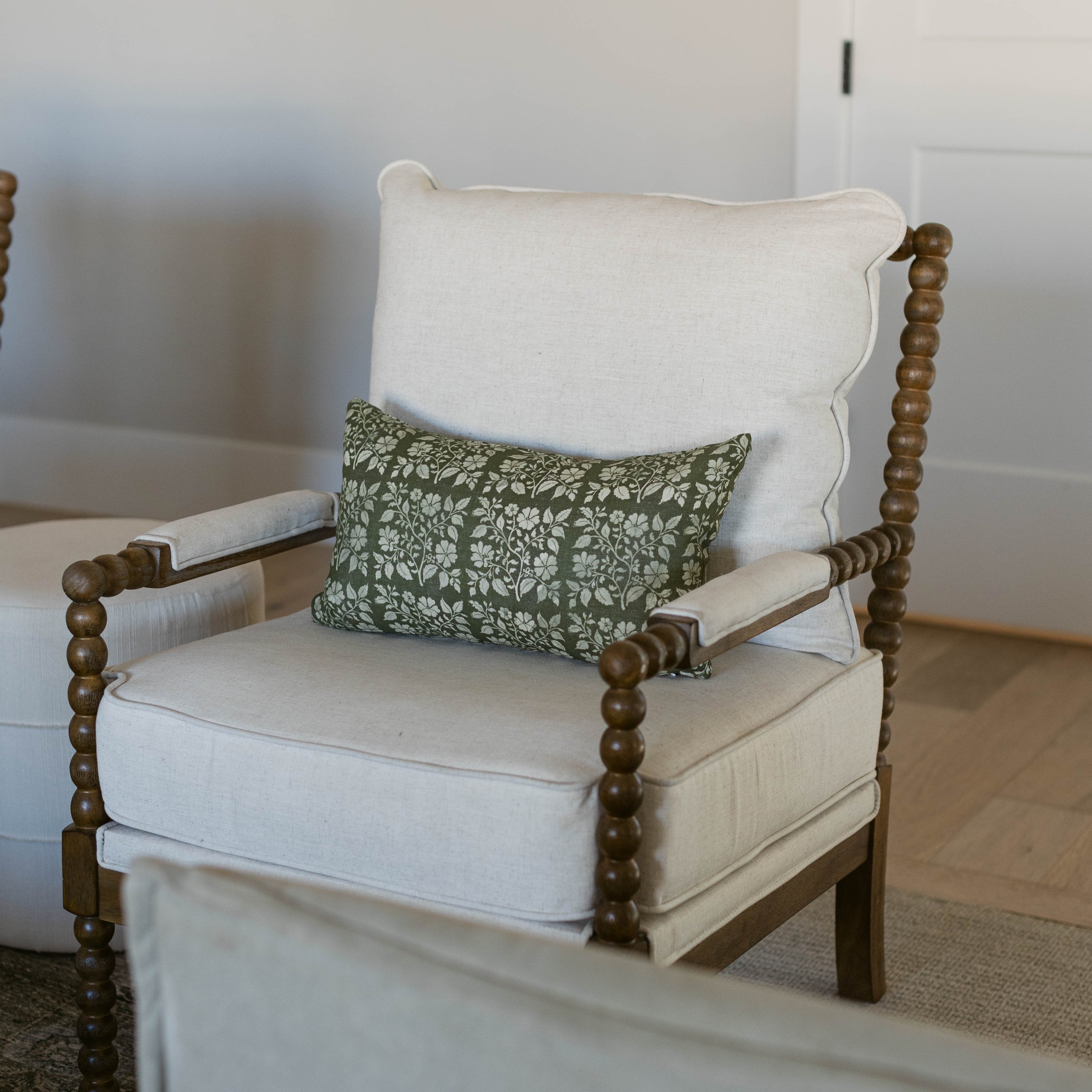 Evergreen Floral in Linen Double-sided - lumbar - 12x20 | 12x40 - Image 11