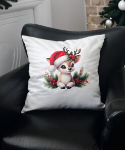 Egyptian Cotton Holiday Throw Pillow Cover 20 X 20 Inch - 1000 Thread Count