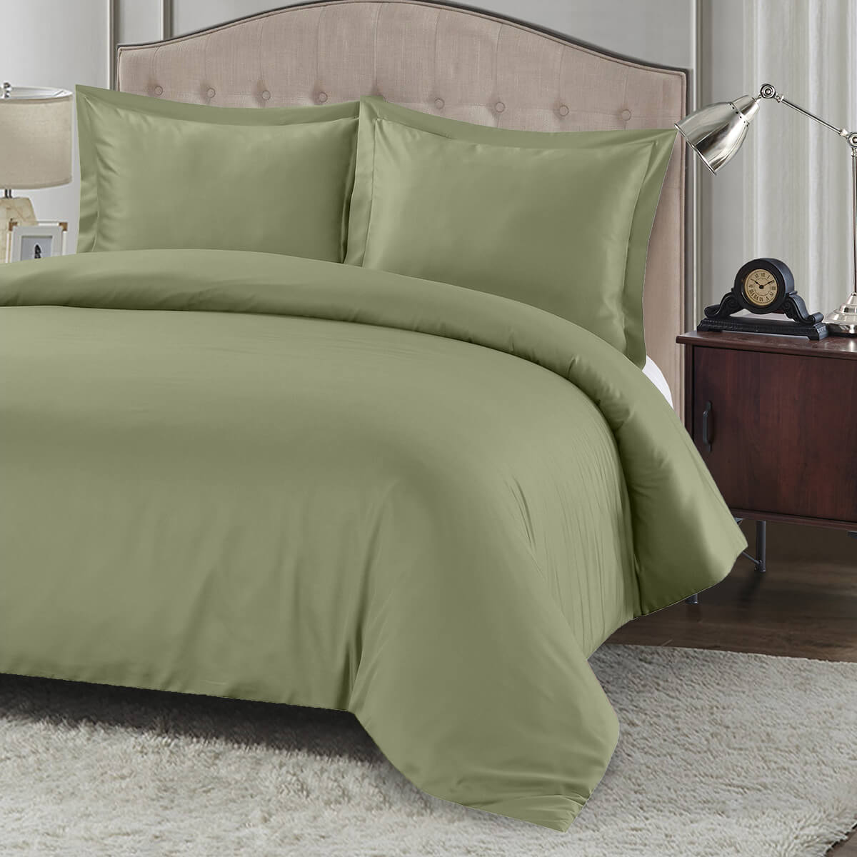 Bamboo Cotton 3-Piece Duvet Cover Set (Bamboo Hybrid) - Image 3