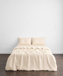 Crème 100% French Flax Linen Bedding Set