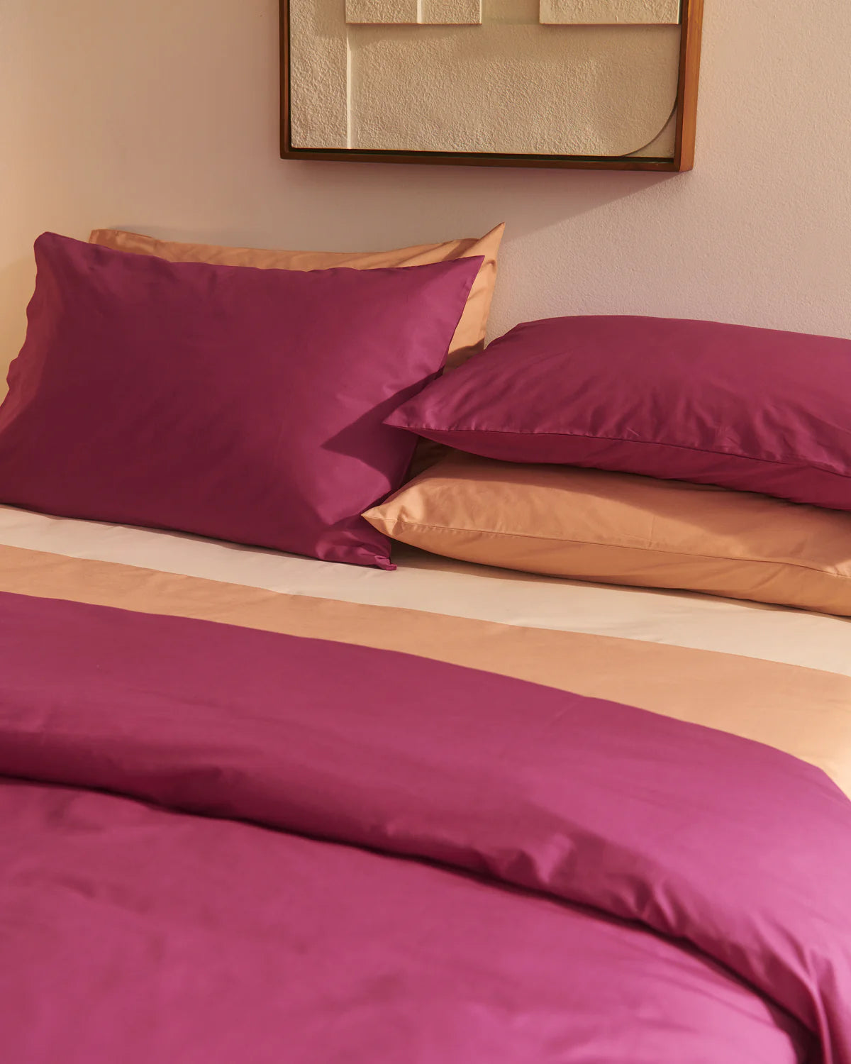 Berry. Butterscotch & Vanilla Organic Cotton Percale Bedding Bundle - Image 2