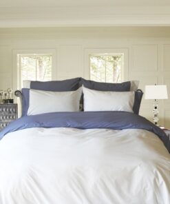 Remi Percale Duvet Cover Set Bicolor 100% Cotton USA