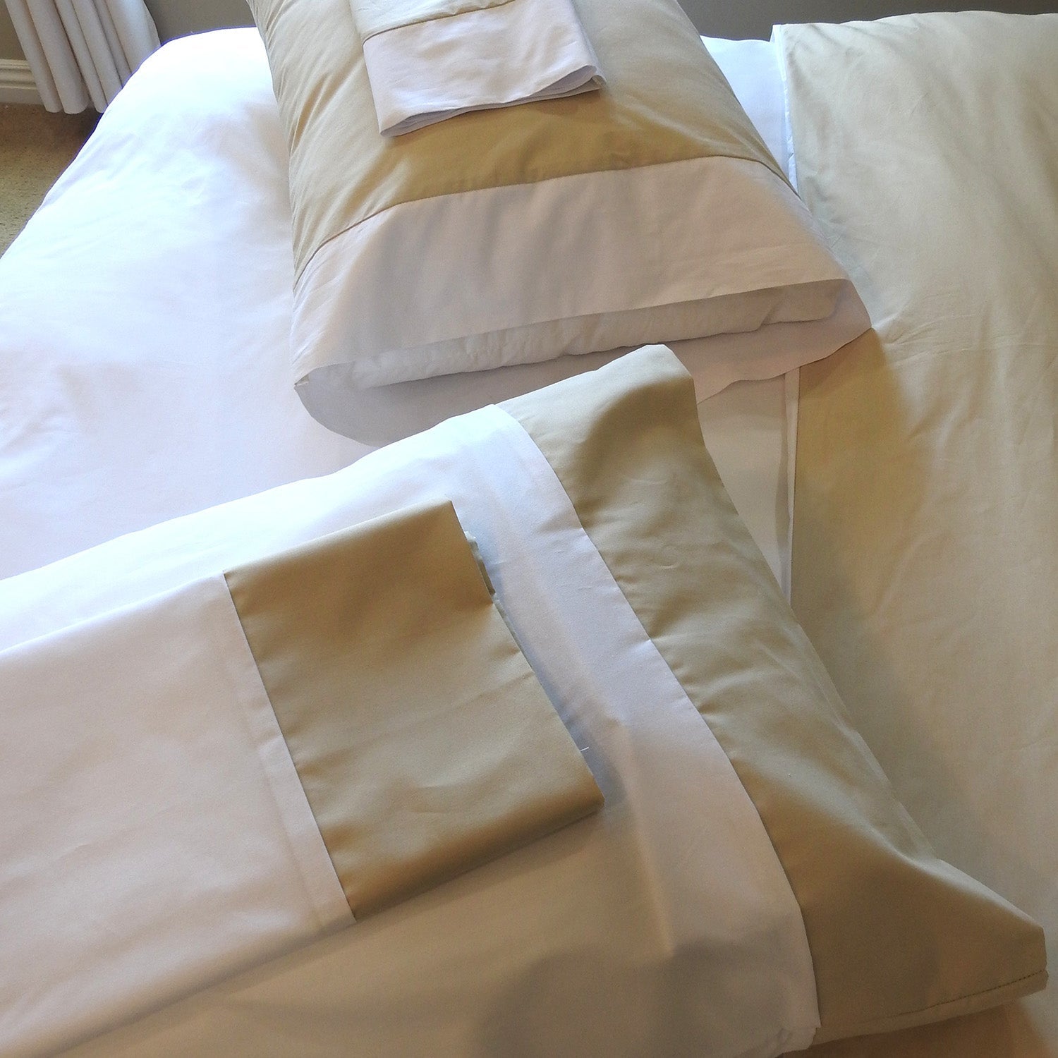 Remi Percale Duvet Cover Set Bicolor 100% Cotton USA - Image 5