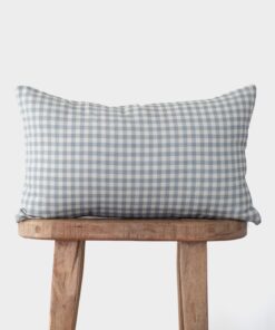 Dusty Blue Gingham- 12x20 | 12x40
