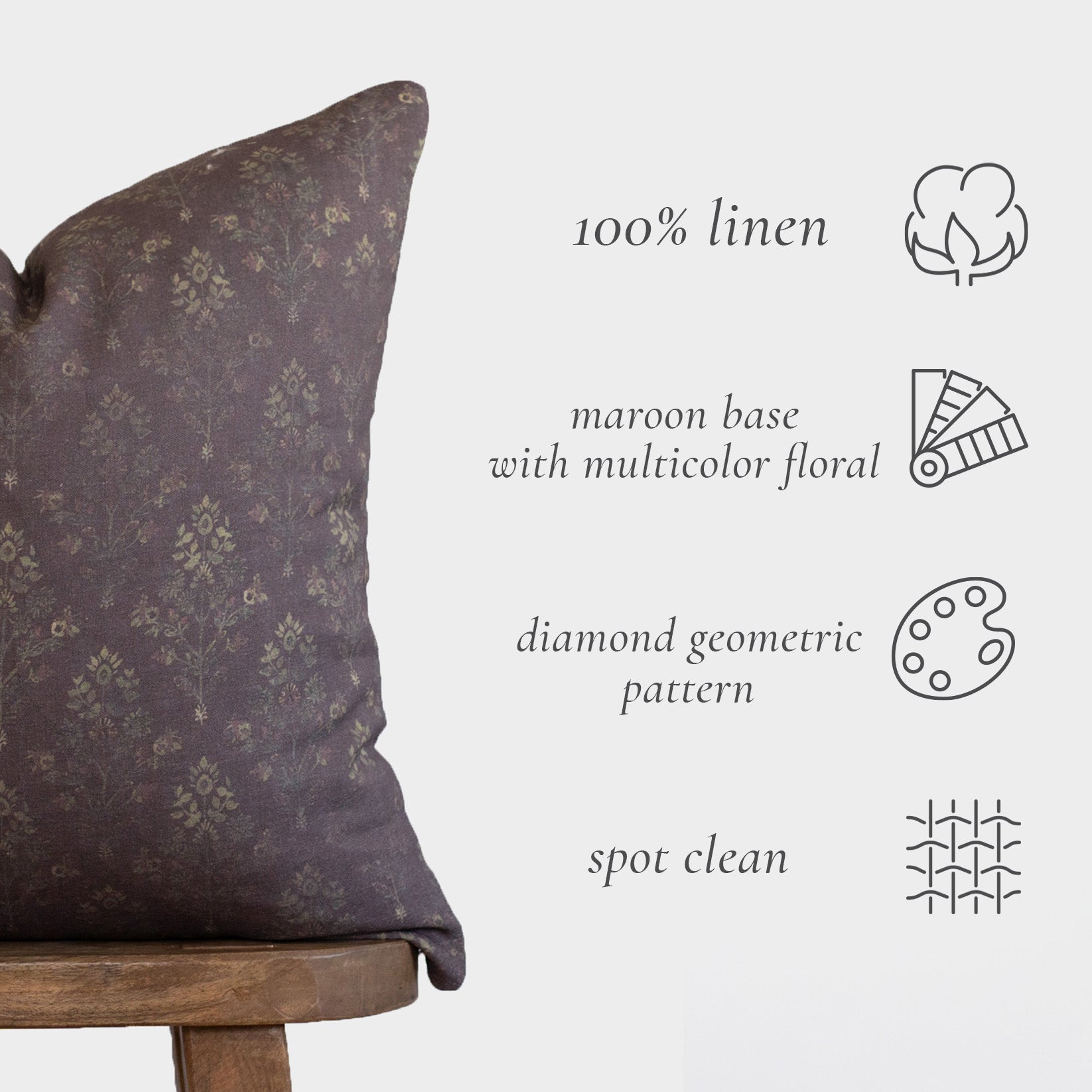 Bordeaux in Linen - 12x20 | 12x40 - Image 3