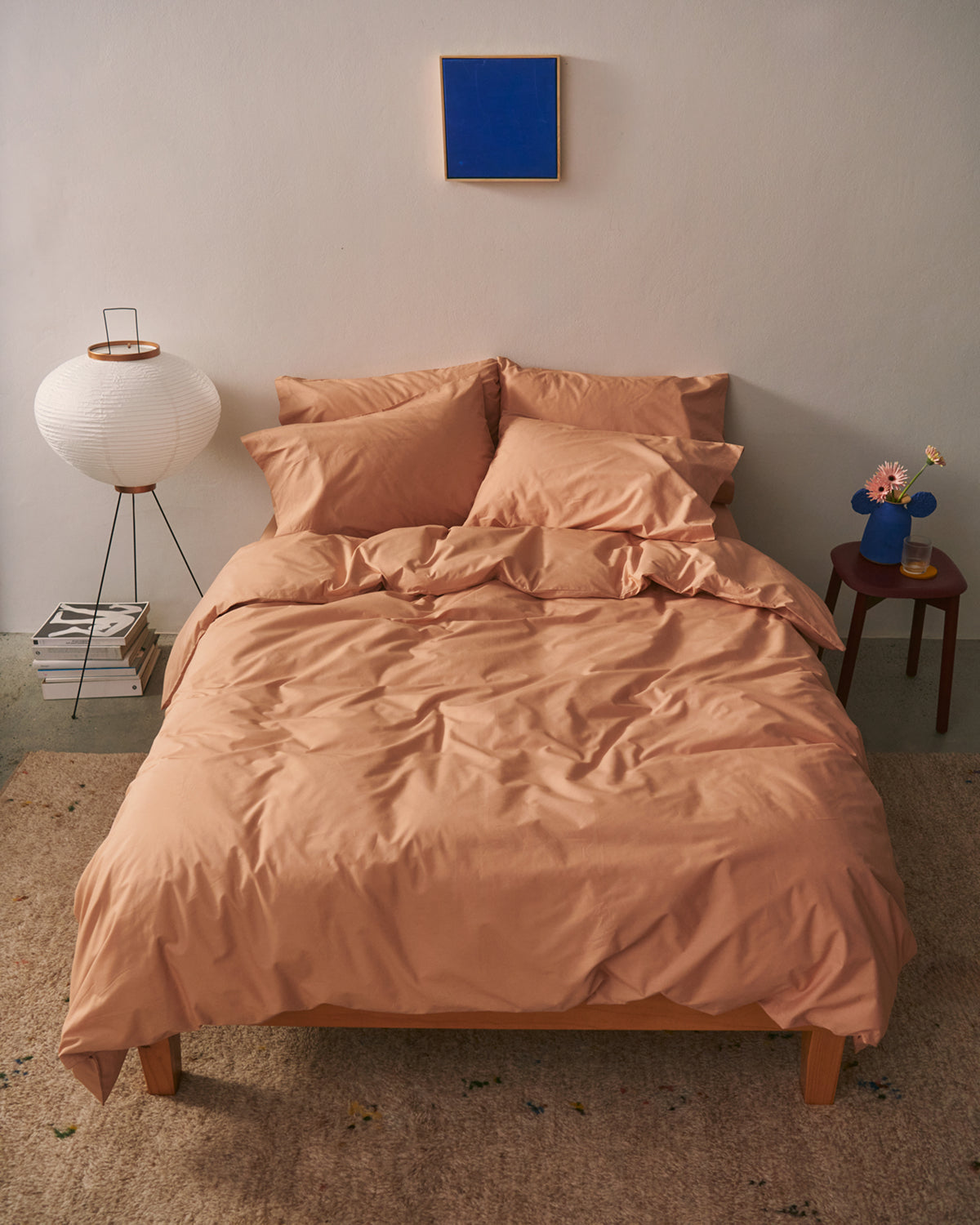 Butterscotch Organic Cotton Percale Flat Sheet - Image 6