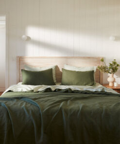 Olive & Sage 100% French Flax Linen Bedding Bundle