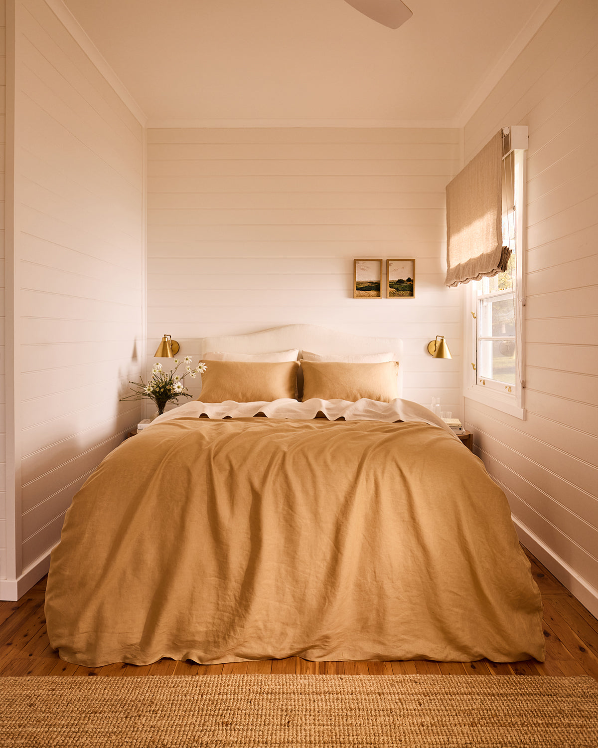 Caramel 100% French Flax Linen Duvet Cover - Image 4