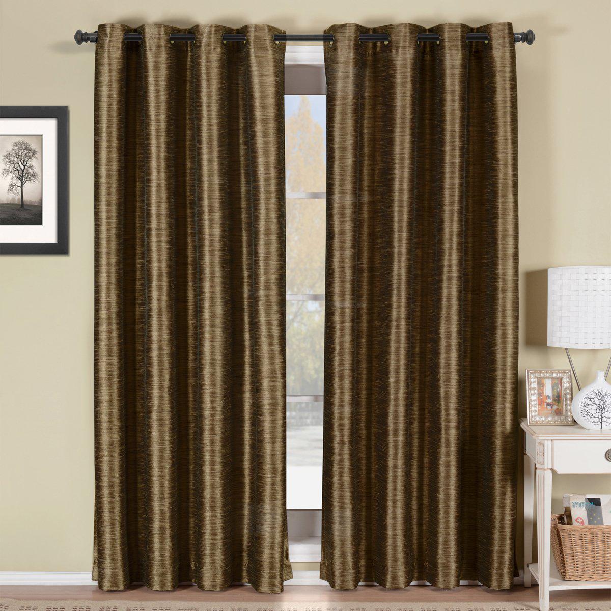 Geneva Lined Energy Saving Black-Out Grommet Curtain Panel Single - Image 5