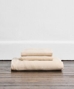 Crème 100% French Flax Linen Duvet Cover Set